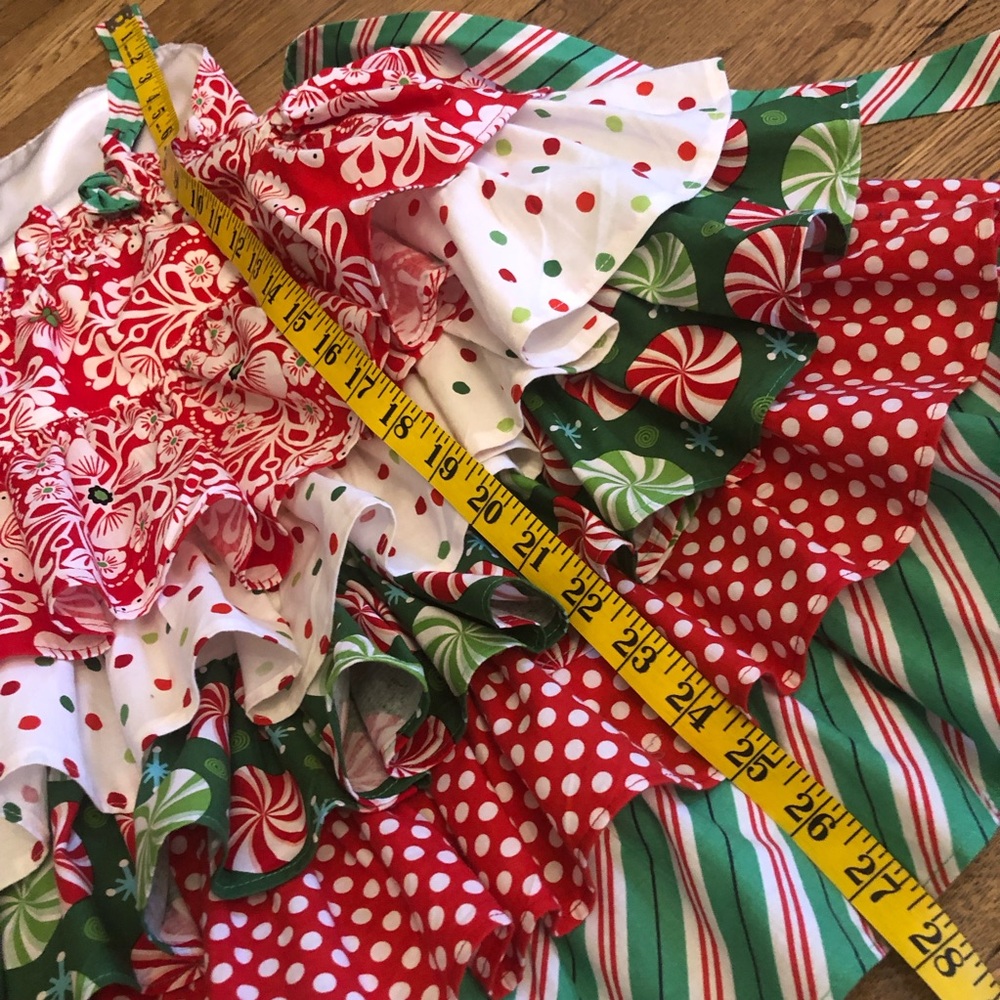 GORGEOUS Girls Full Ruffle skirt Christmas dress size 8-10 Custom boutique - Picture 11 of 11